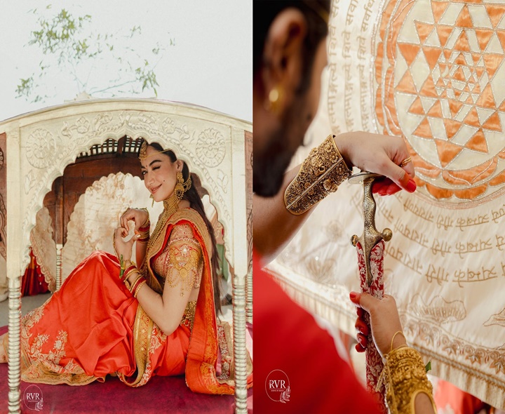 డోలీలో రష్మిక ఎంట్రీ.. చేతిలో ఖడ్గంతో విజయ్