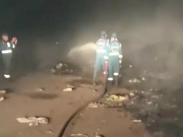 అగ్ని ప్రమాదం.. తప్పిన ప్రమాదం..!