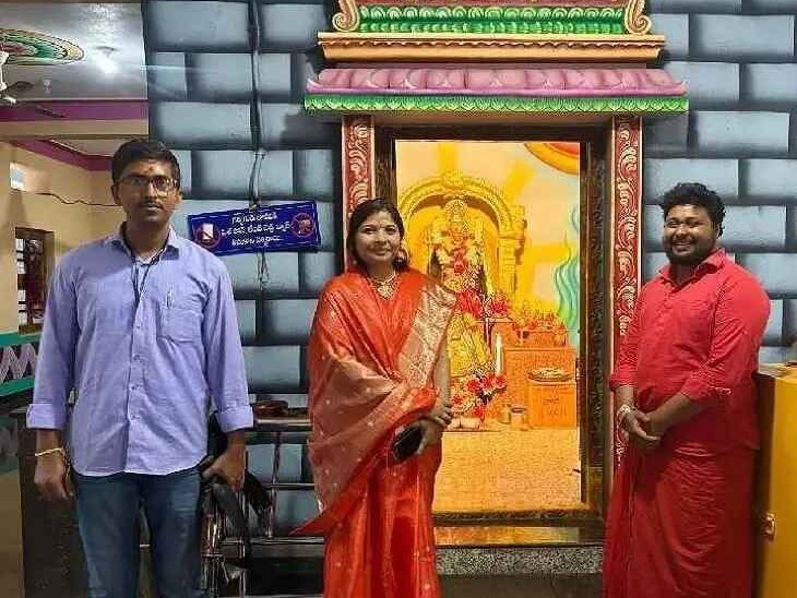 ఇంద్రనగర్ అమ్మవారిని దర్శించుకున్న CI శ్రీలత