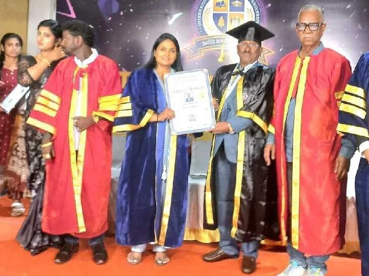 ఇంటర్నేషనల్ డాక్టరేట్ అందుకున్న జగిత్యాల వాసి