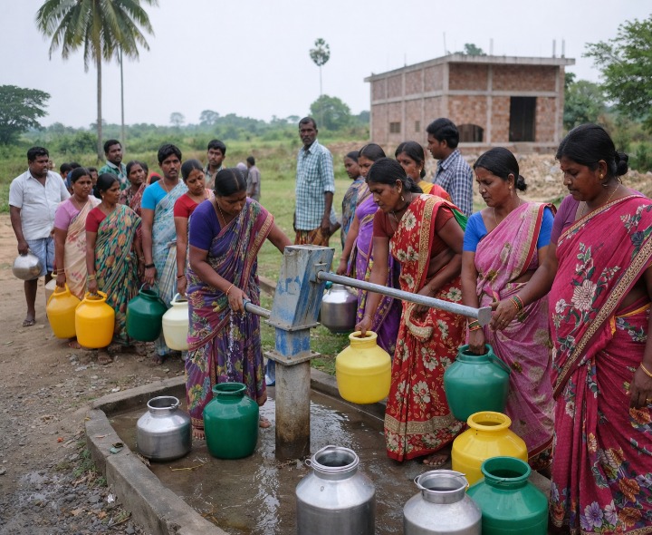 తాగునీటి సమస్య.. ప్రజల ఆందోళన