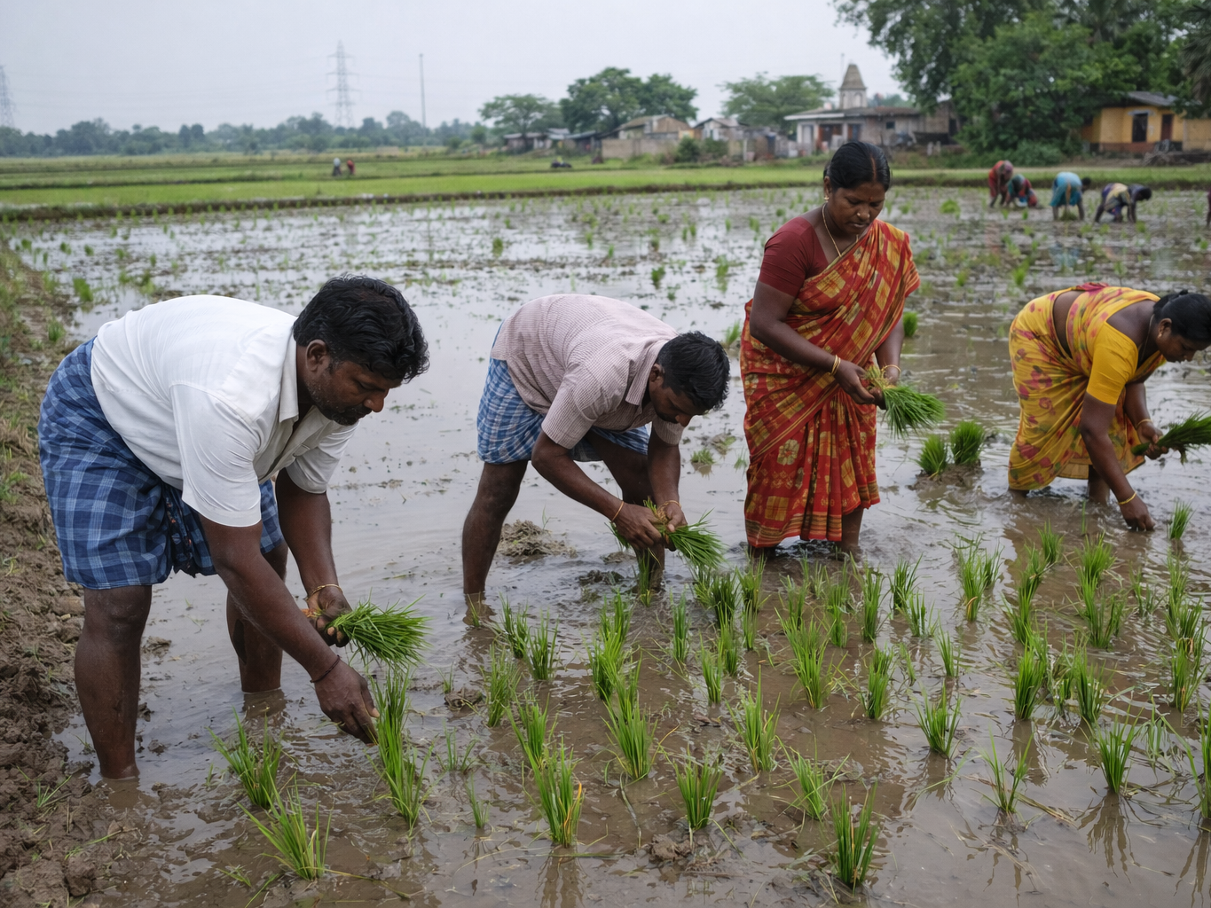 వలసపాకలలో రైతులకు వరి సాగు ఆశలు