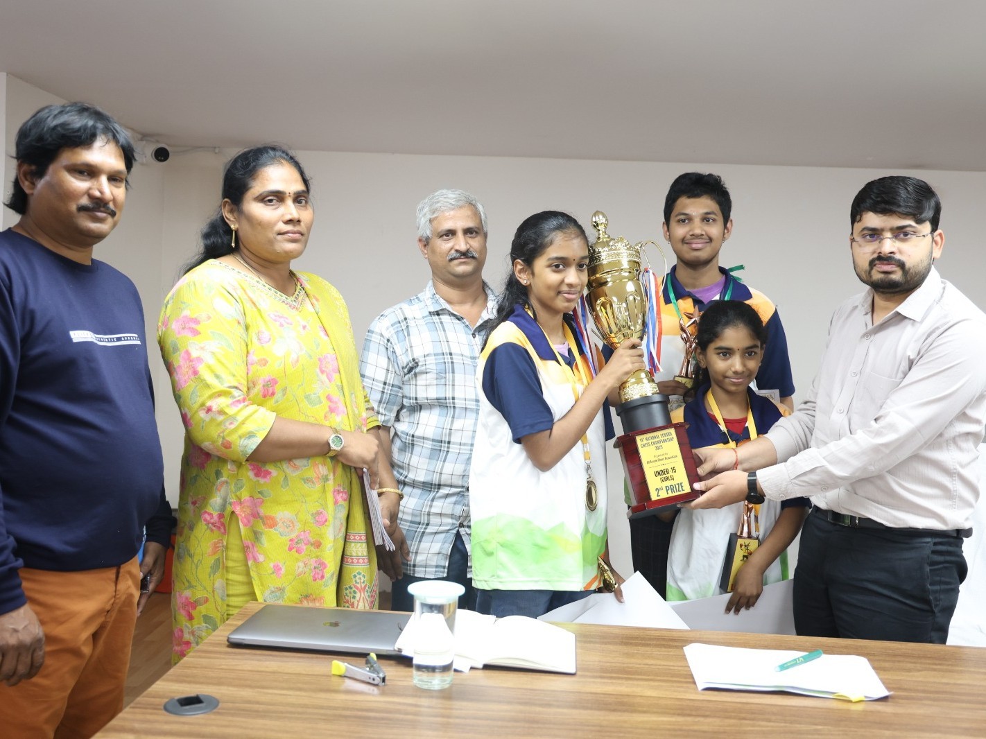 చెస్ పోటీల్లో మొదటి స్థానంలో జిల్లా వాసి