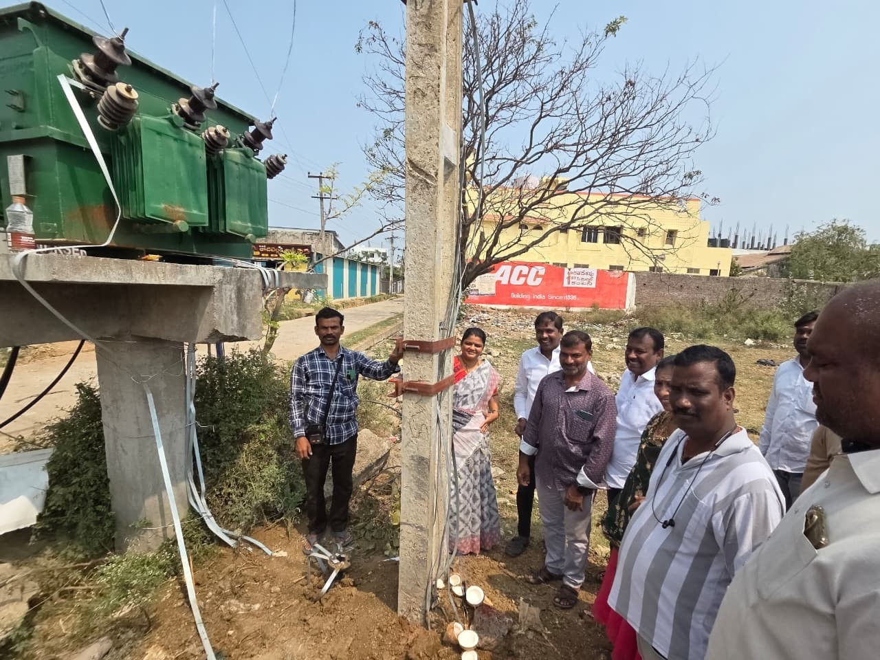 నూతన ట్రాన్స్‌ఫార్మర్ ప్రారంభించిన ఛైర్మన్