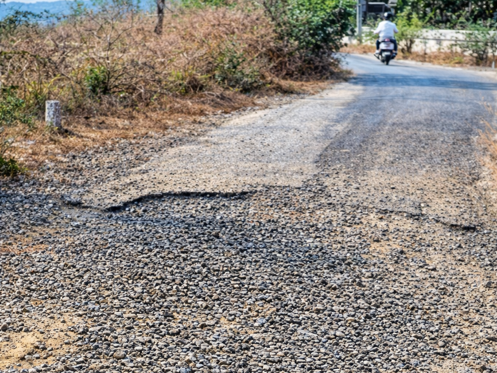 రహదారి ఇలా.. వెళ్లేదెలా..?