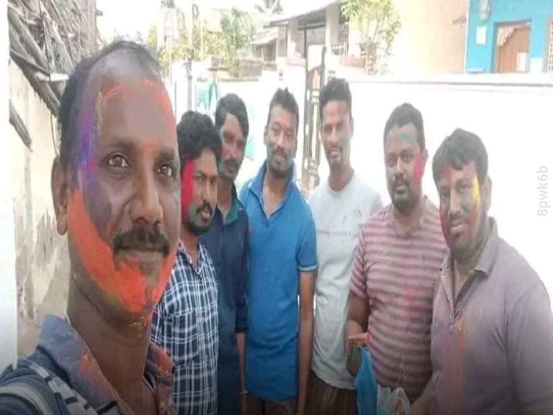 పొనుగోడులో హోలీ వేడుకలు