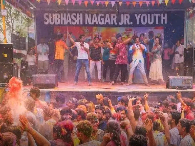 కమాన్పూర్ మండలంలో ఘనంగా హోలీ వేడుకలు