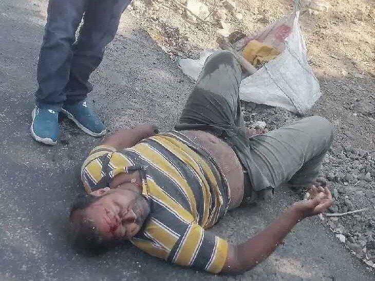 ఇందారం క్రాస్ రోడ్డు వద్ద రోడ్డు ప్రమాదం.. వ్యక్తికి గాయాలు