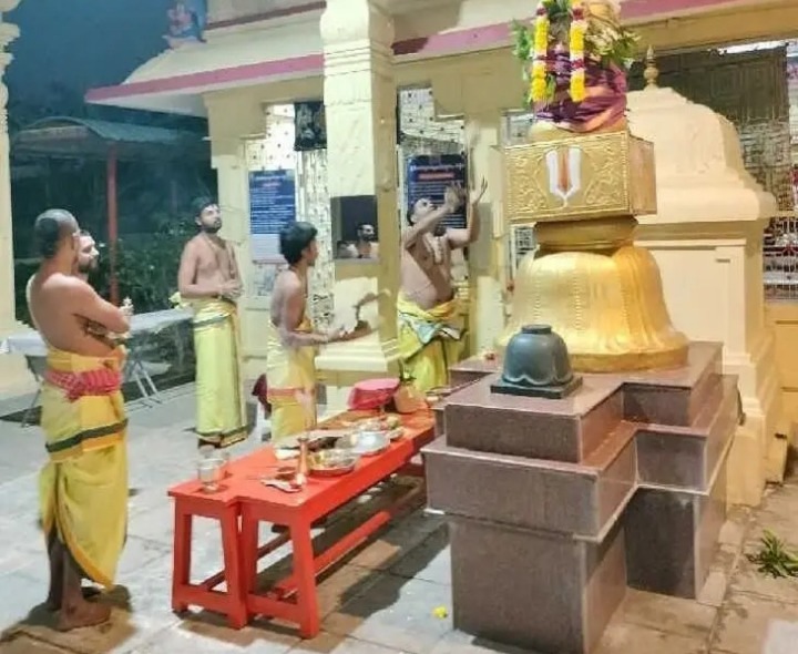 వట్టెంలో వైభవంగా గరుడ పతాకావిష్కరణ