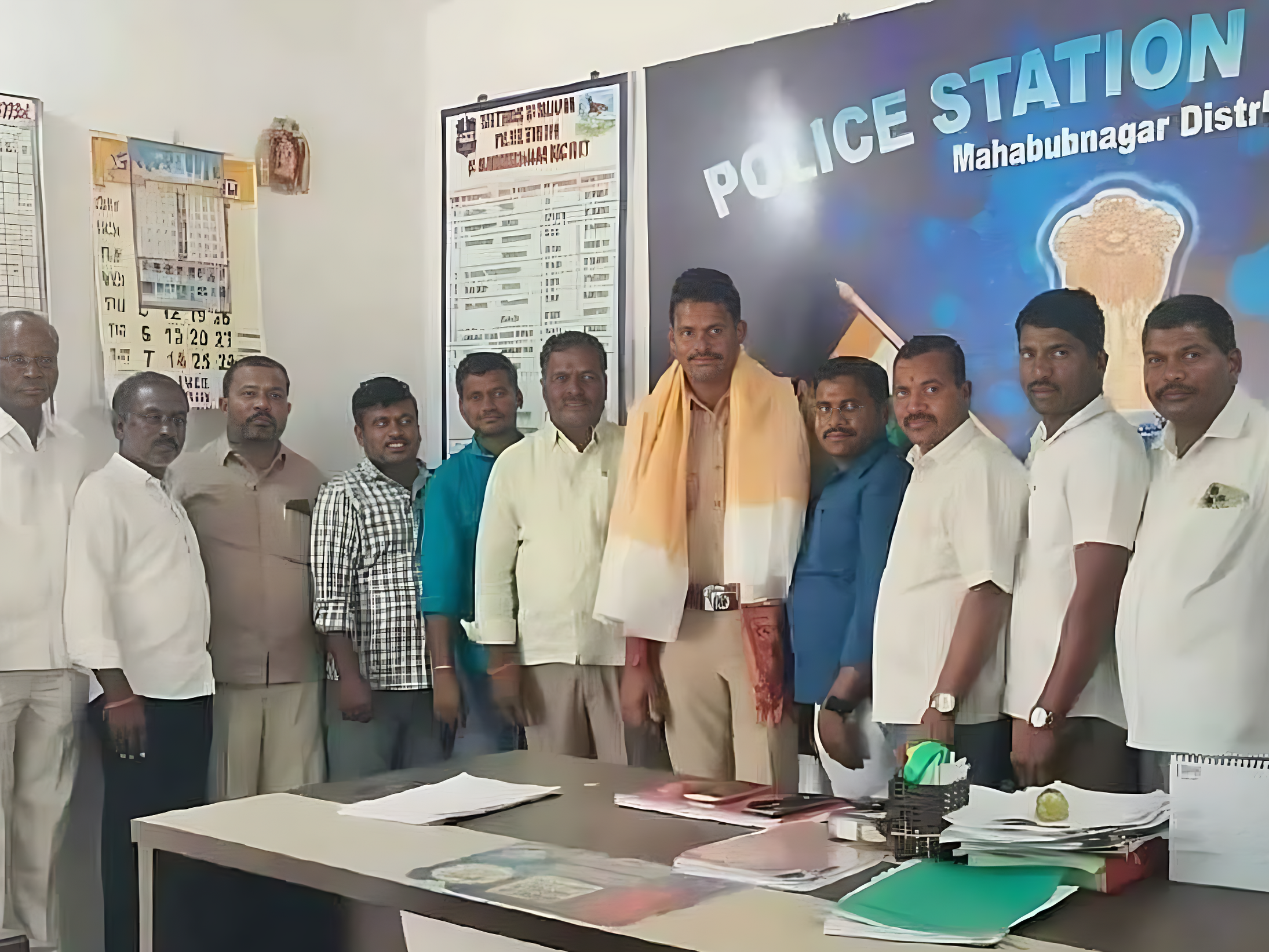 రాజాపూర్ ఎస్సై రాజశేఖర్‌కు సన్మానం