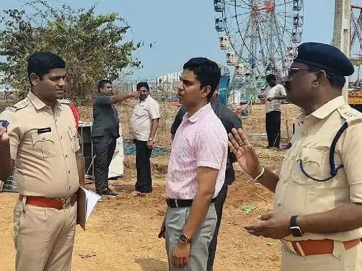 ఏర్పాట్లను పర్యవేక్షించిన డీసీపీ