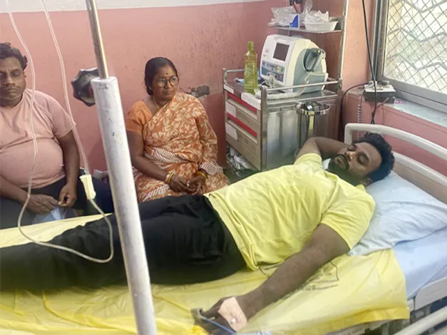 గనిలో స్పృహ తప్పి పడిపోయిన కార్మికుడు