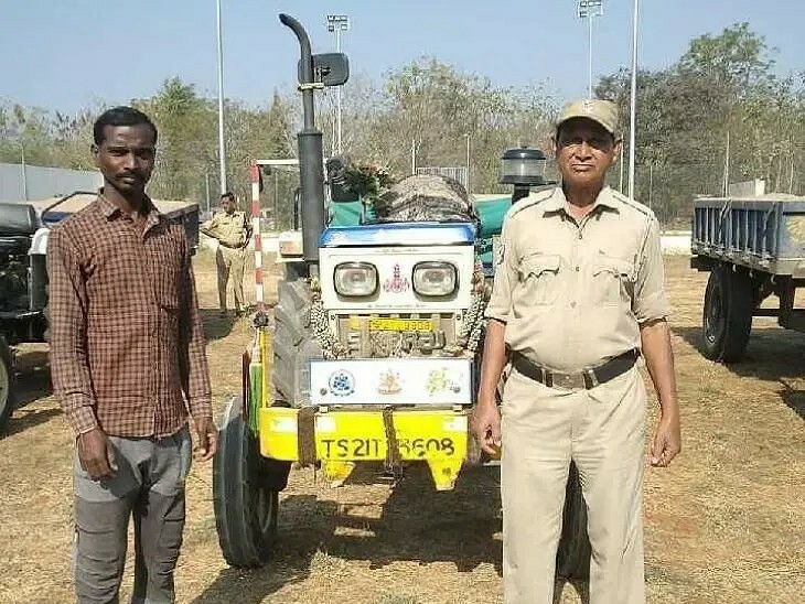అక్రమంగా ఇసుక రవాణా.. ట్రాక్టర్ సీజ్