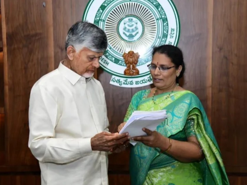 సీఎం చంద్రబాబును కలిసిన యడ్లపల్లి వాణి