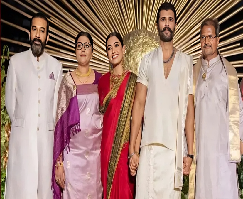 రష్మిక తల్లిదండ్రుల లుక్‌పై ప్ర‌త్యేక చ‌ర్చ‌