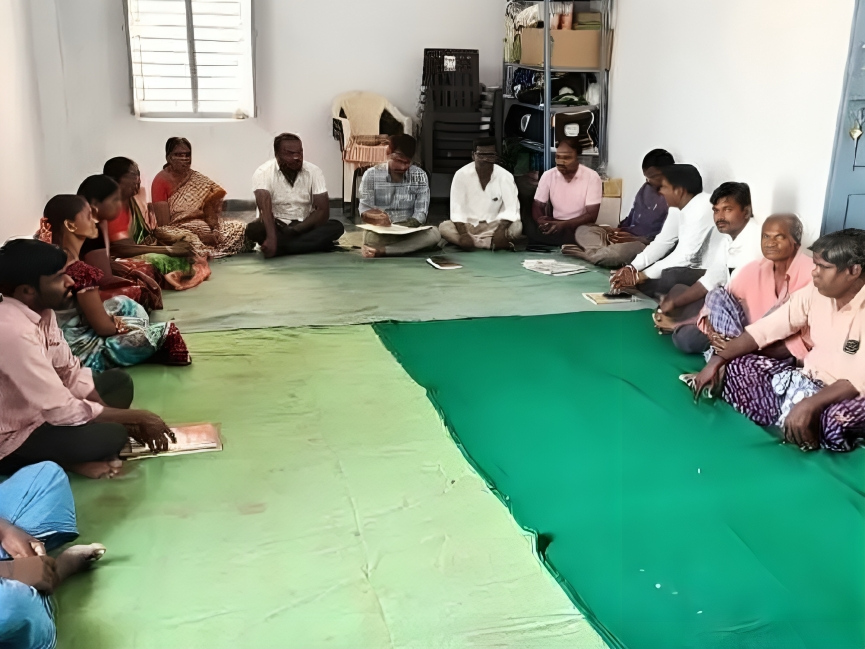 వసంతపూర్లో గ్రామసభ కార్యక్రమం