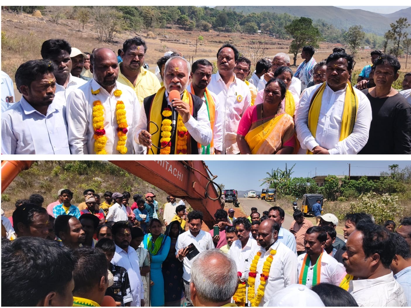 బీటీ రోడ్డు పనులకు శంకుస్థాపన