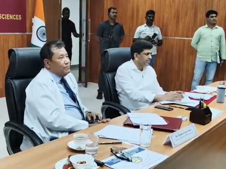 మంగళగిరి ఎయిమ్స్‌లో కేంద్ర మంత్రి పెమ్మసాని సమీక్ష