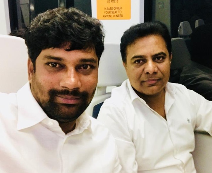 బాల్క సుమన్‌ను కలిసిన కేటీఆర్