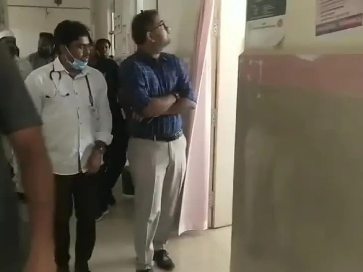 కమ్యూనిటీ  హెల్త్ సెంటర్‌ను తనిఖీ చేసిన కలెక్టర్