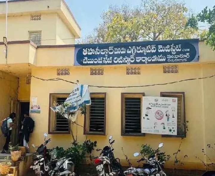 సర్వేయర్‌పై  కలెక్టర్‌కు ఫిర్యాదు చేసిన రైతు