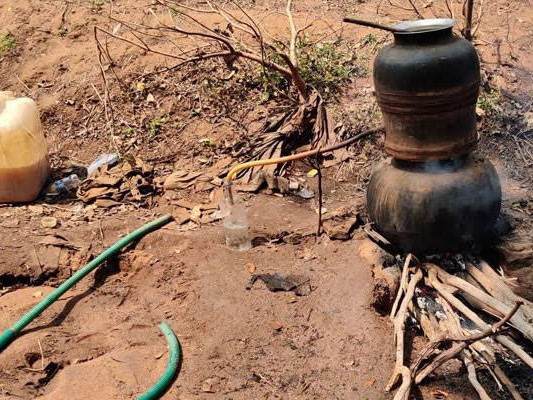 గోరికొత్తపల్లిలో అక్రమంగా గుడుంబా విక్రయాలు