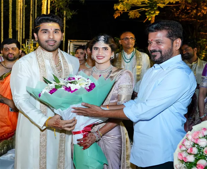 వైభవంగా అల్లు శిరీష్‌ వివాహం.. సీఎం విషెస్