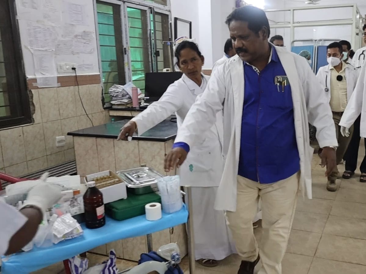 పాడేరు జనరల్ ఆసుపత్రిలో మాక్ డ్రిల్