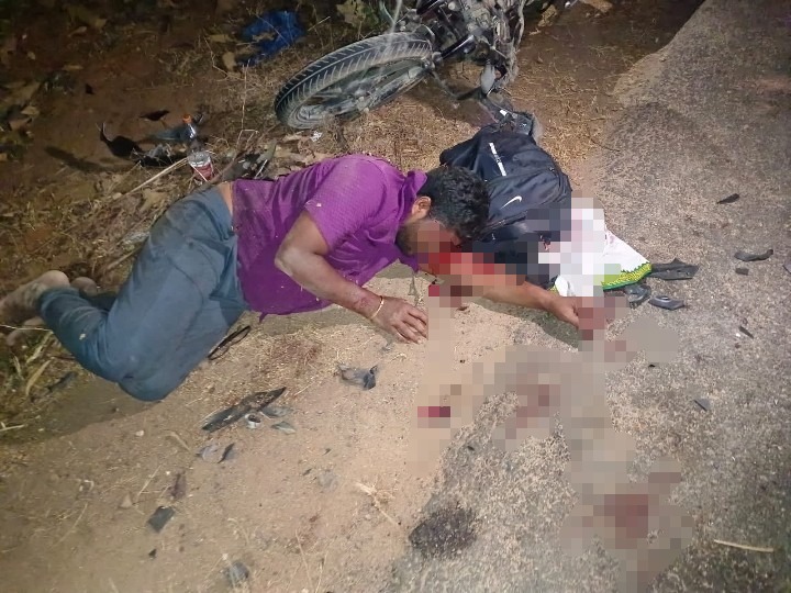 ఘోర రోడ్డు ప్రమాదం.. ఇద్దరికి తీవ్ర గాయాలు