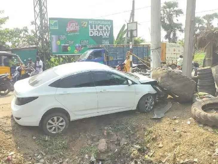 రోడ్డు ప్రమాదంలో మహిళలకు తీవ్ర గాయాలు