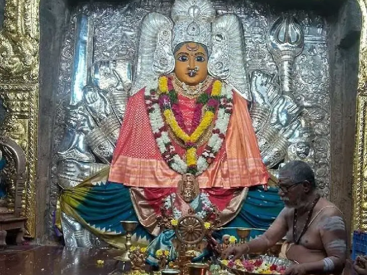 విశేషాలంకరణలో భద్రకాళి అమ్మవారు