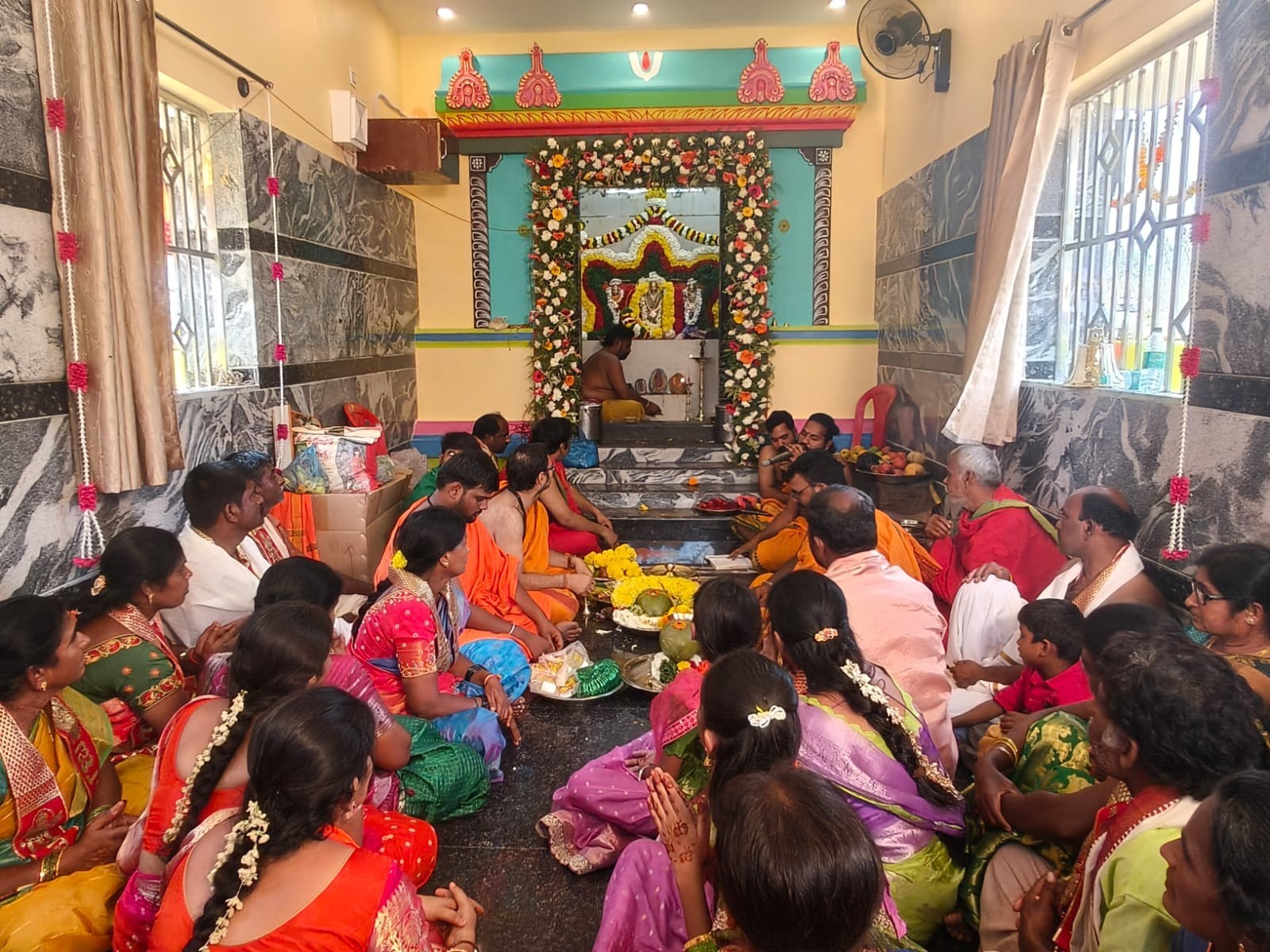 సీతారామ ఆలయంలో విగ్రహ ప్రతిష్టాపన