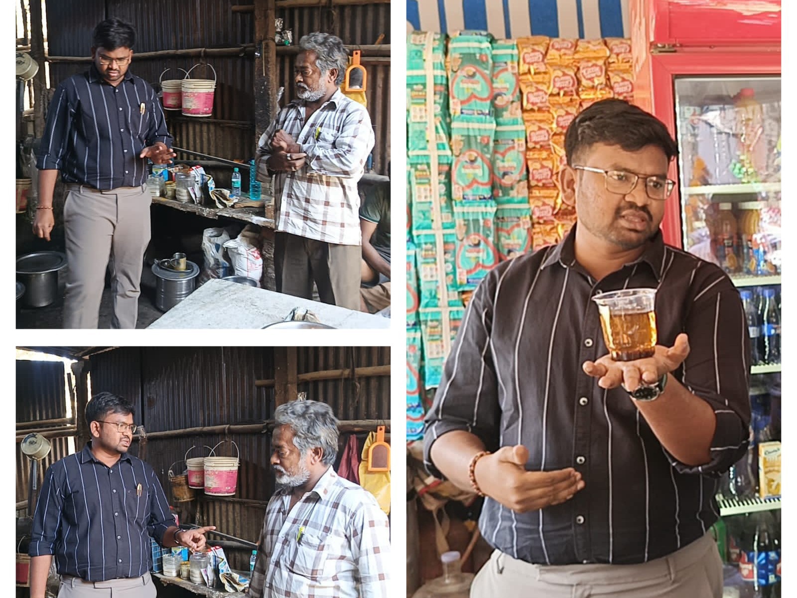 పొదిలిలో ఫుడ్ సేఫ్టీ అధికారుల తనిఖీలు