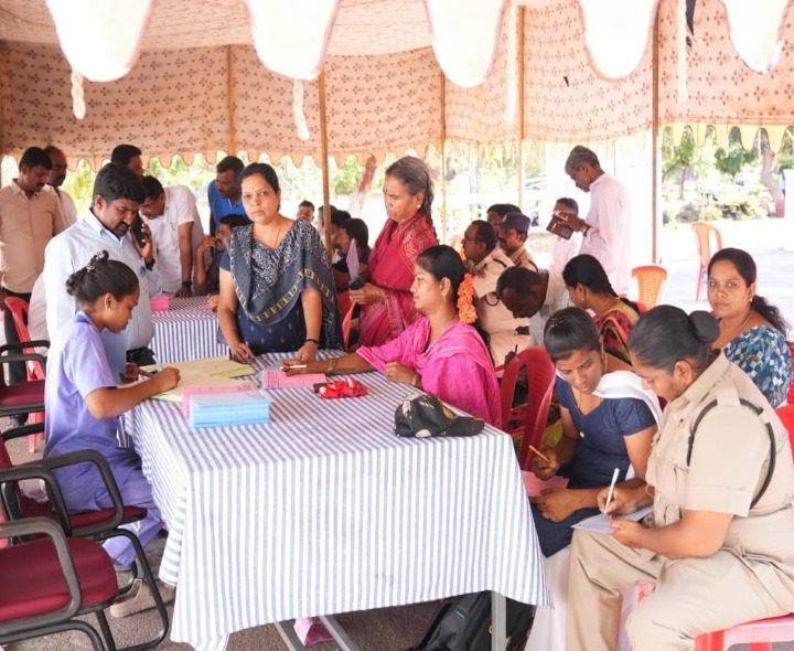 పోలీసు కుటుంబాల కోసం ఉచిత వైద్య శిబిరం