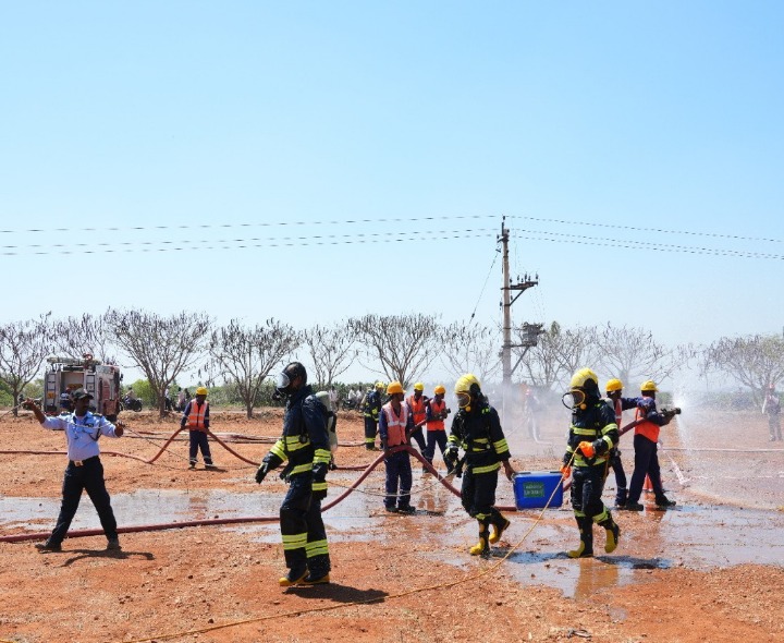 గార్లదిన్నెలో HPCL మాక్ డ్రిల్