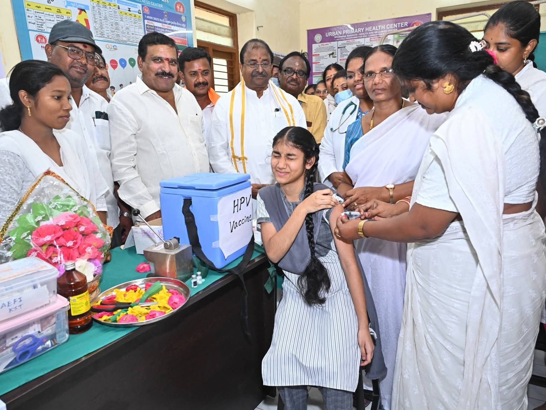 HPV వ్యాక్సినేషన్ కార్యక్రమాన్ని ప్రారంభించిన ఎమ్మెల్సీ