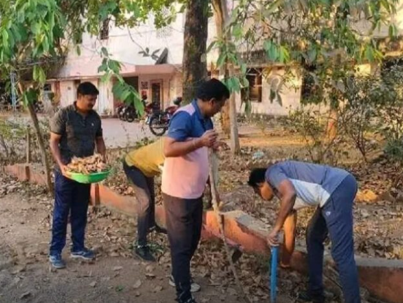 కమిషనరేట్ కార్యాలయంలో శ్రమదాన కార్యక్రమం