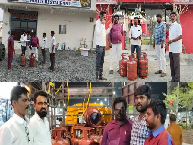 21 గ్యాస్ సిలిండర్ల స్వాధీనం