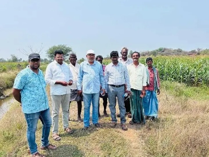 ప్రస్తుత కాలువ స్థితిగతులను పరిశీలించిన అధికారులు