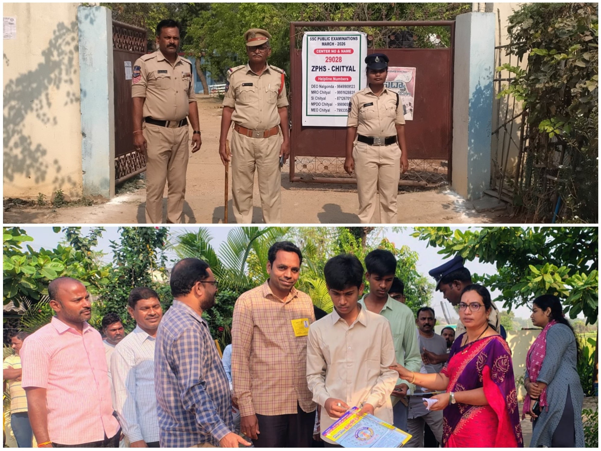 పకడ్బందీగా కొనసాగుతున్న టెన్త్ పరీక్షలు