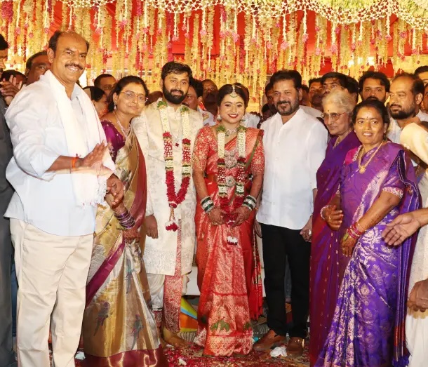 ఎమ్మెల్యే కుమారుడి వివాహానికి హాజరైన సీఎం