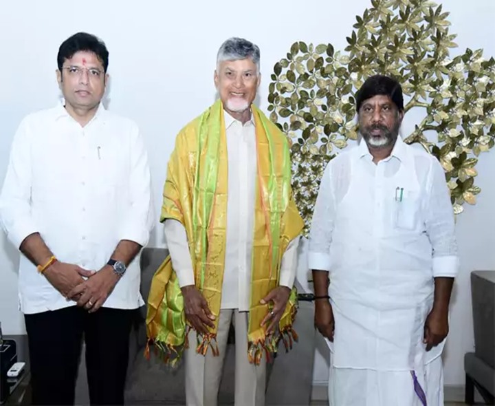 భట్టి నివాసానికి సీఎం చంద్రబాబు