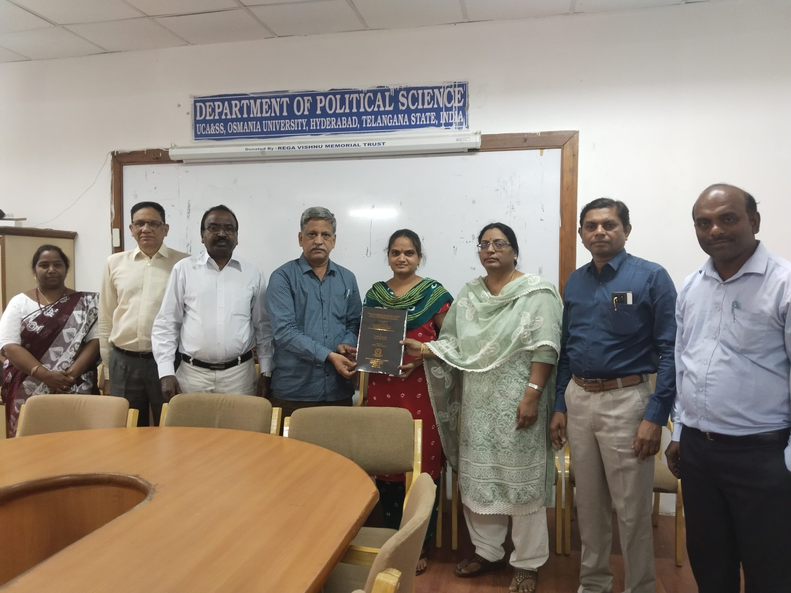 కోదాడ యువతికి ఓయూ డాక్టరేట్ పట్టా