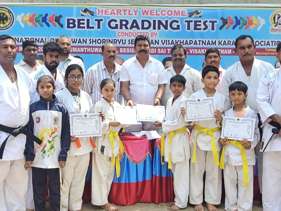 సంజయ్ గాంధీ కాలనీలో కరాటే బెల్ట్ గ్రేడింగ్ కార్యక్రమం
