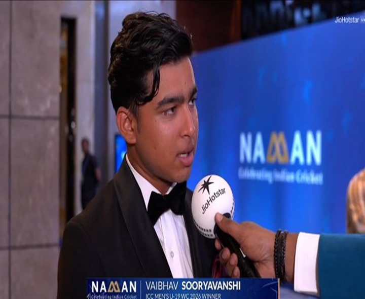 ‘నమన్’ అవార్డుల వేడుకలో వైభవ్ సూర్యవంశీ