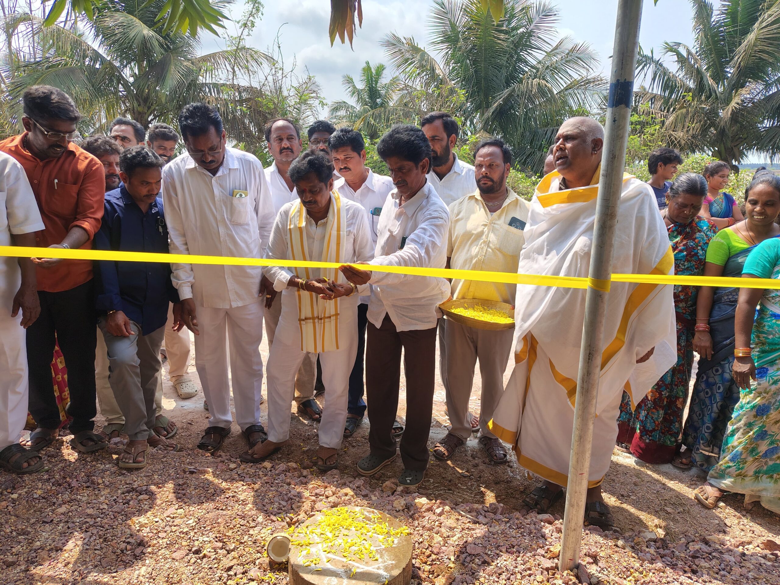 ‘వెంకటేశ్వర స్వామి ఆలయ పునర్నిర్మానానికి అంకురార్పణ’