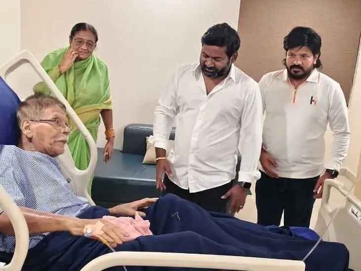 మాజీ మంత్రిని పరామర్శించిన ఎమ్మెల్యే