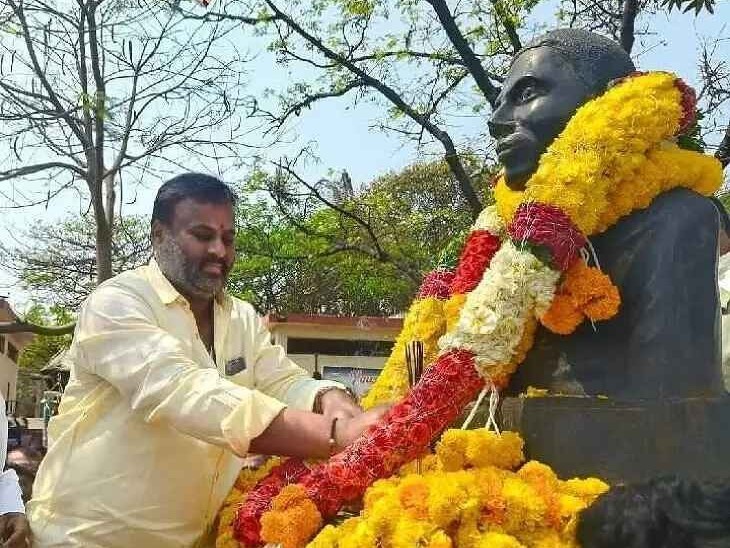 పొట్టి శ్రీరాములుకు మంత్రి మండిపల్లి నివాళి