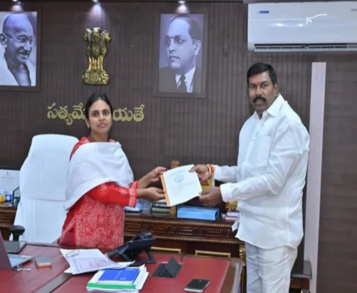 తాగునీటి పైపు లైన్ గ్రాంట్ కోసం ఎమ్మెల్యే వినతి