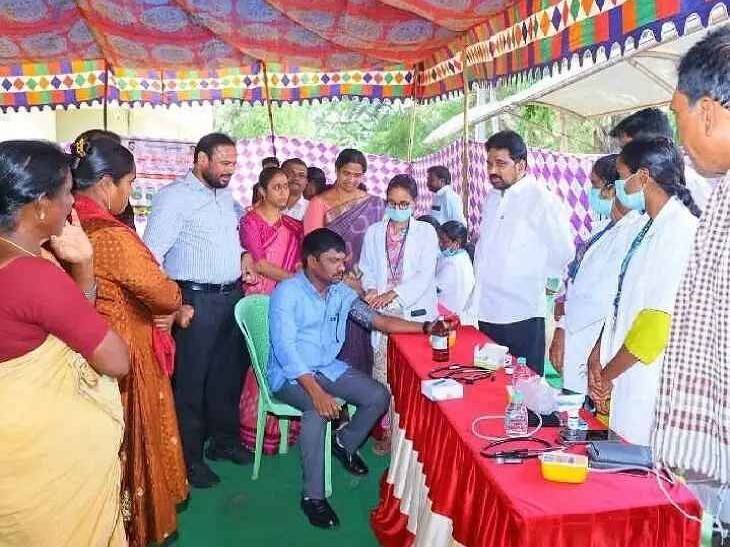 మున్సిపల్ కార్మికులకు ఉచిత వైద్య శిబిరం